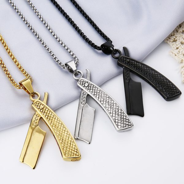 Barber Straight Razor Necklace | BARBER JUNGLE