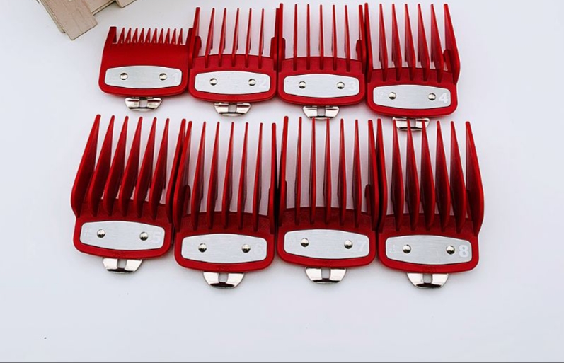 Red Clipper Premium Guards set with metal clip – fits wahl and