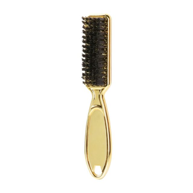 Electroplated Gold Soft Bristle Hair Comb Brush Beard Brush Cleaner Hairdressing Hairstyling