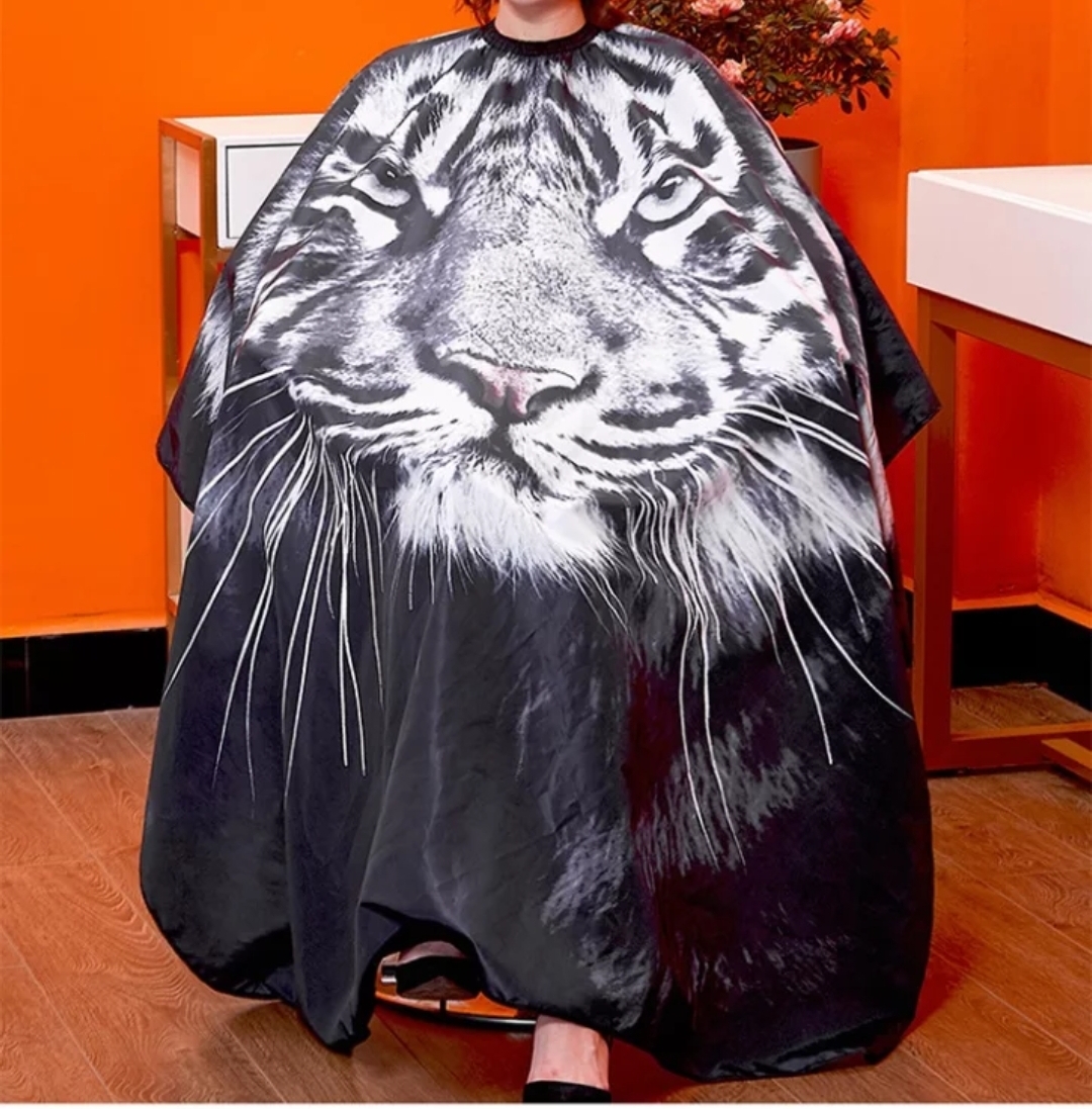 RED TIGER BARBER CAPE