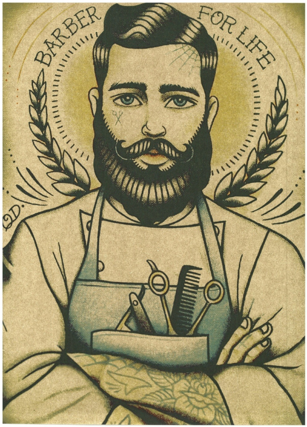 Retro Nostalgia Barber Kraft Art BARBER JUNGLE