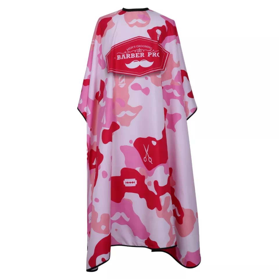 Red Camo Barber Cape