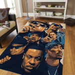Hip Hop Rap Icons Mat Barbershop Decor