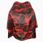 Red Camo Barber Cape