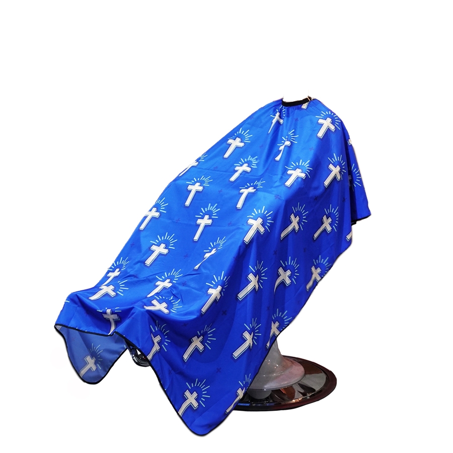 Stylish Blue Black Barber Cape (Preorder)