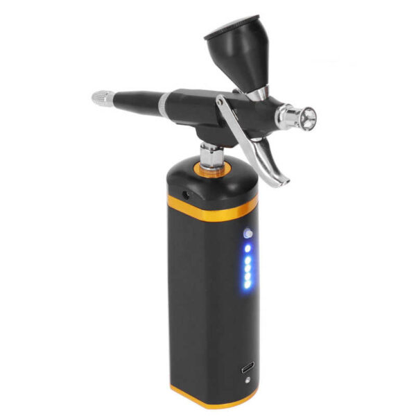 AirBrush Kit with Compressor Portable Barber Airbrush Kit 32PSI High  Pressure Cordless Airbrush compressor, 1800mAh Rechargeable Auto Handheld