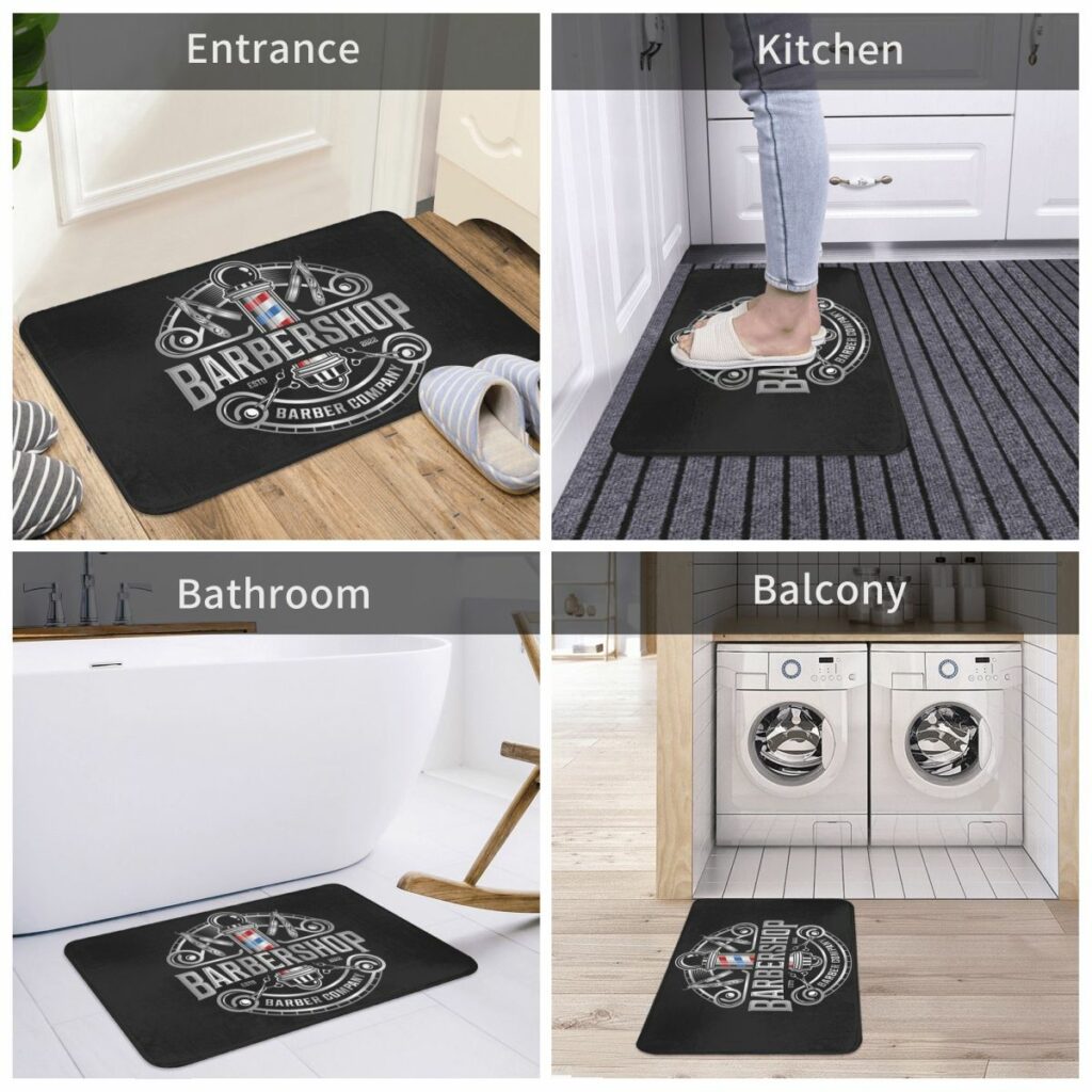 Barbershop Doormat Rug - Image 4