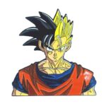 Goku Fresh Hairstyle Pin
