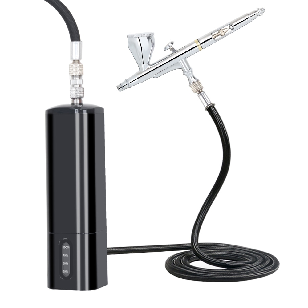 Portable Cordless Airbrush Compressor and Trigger Airbrush Set