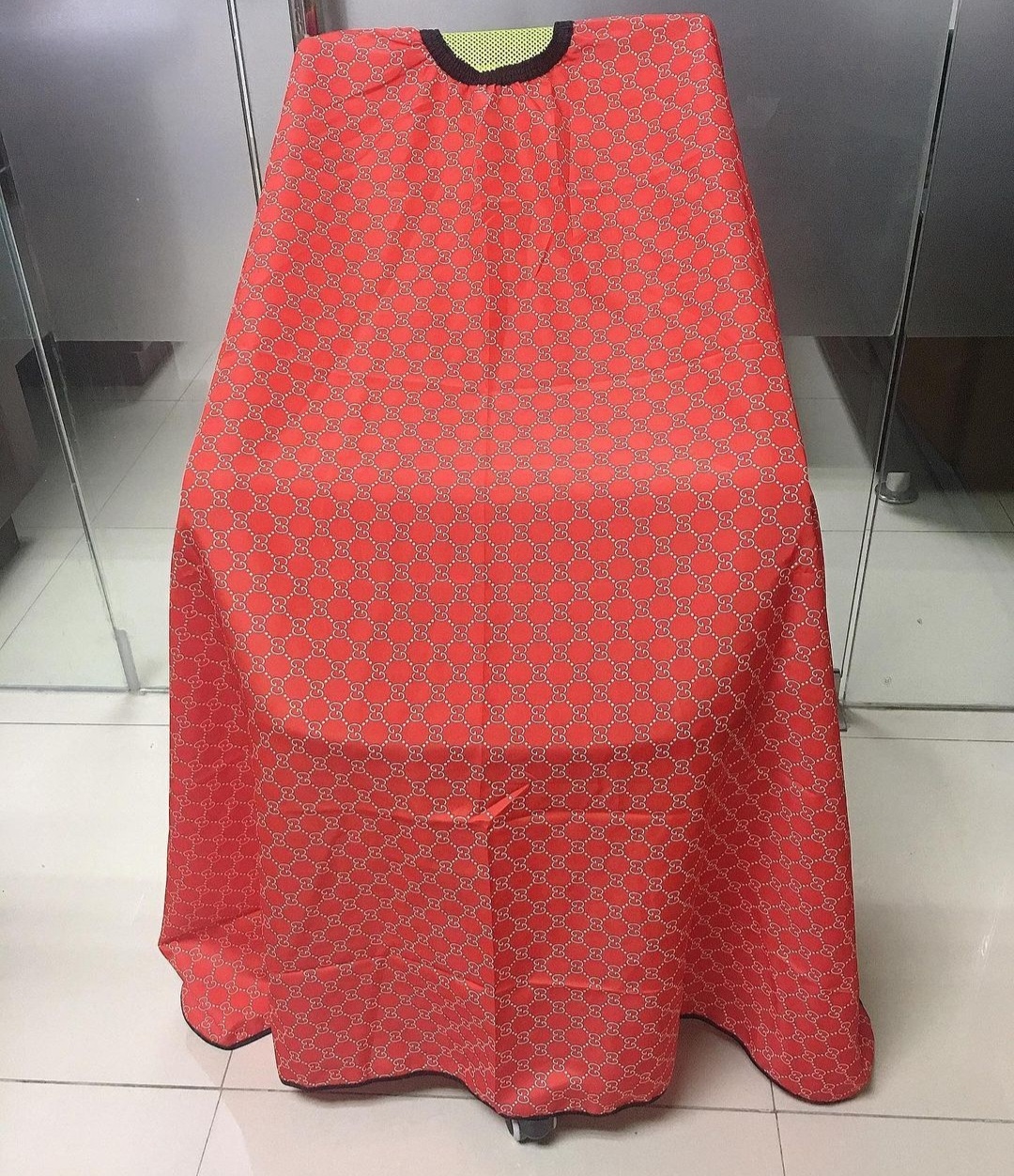 Stylish Red Black Barber Cape (Preorder)