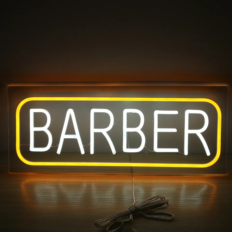 The barber shop sign