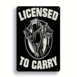 Licensed To Carry Barber Sign