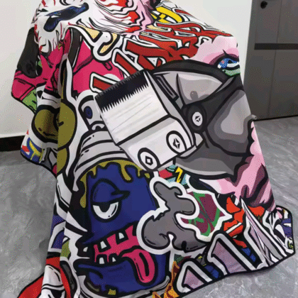 Clipper Art Barber Cape