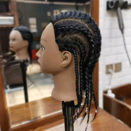 Cosmetology Braids Mannequin Head
