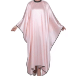 Light Pink Silk Barber Cape