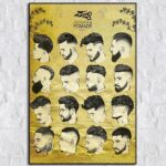 Barber Hairstyles Canvas Poster