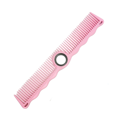 Pink Spinning Barber Comb