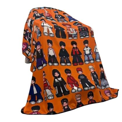 Orange Streetwear Barber Cape