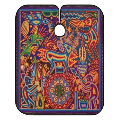Mexico Huichol Art Barber Cape