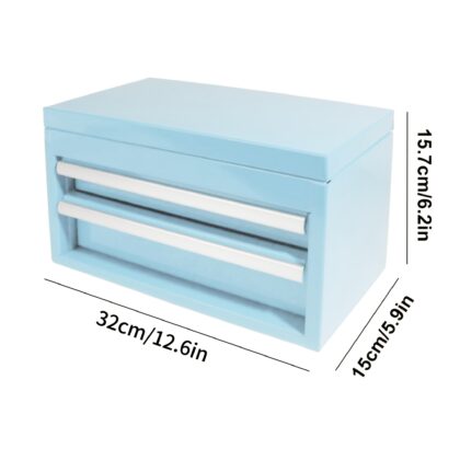 Mini Sky Blue Barber Station Tool Box Organizer
