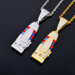 Hair Clipper Moissanite Barber Pendant
