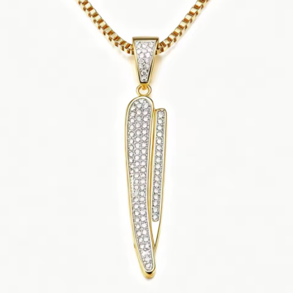 Barber Icy Razor Necklace